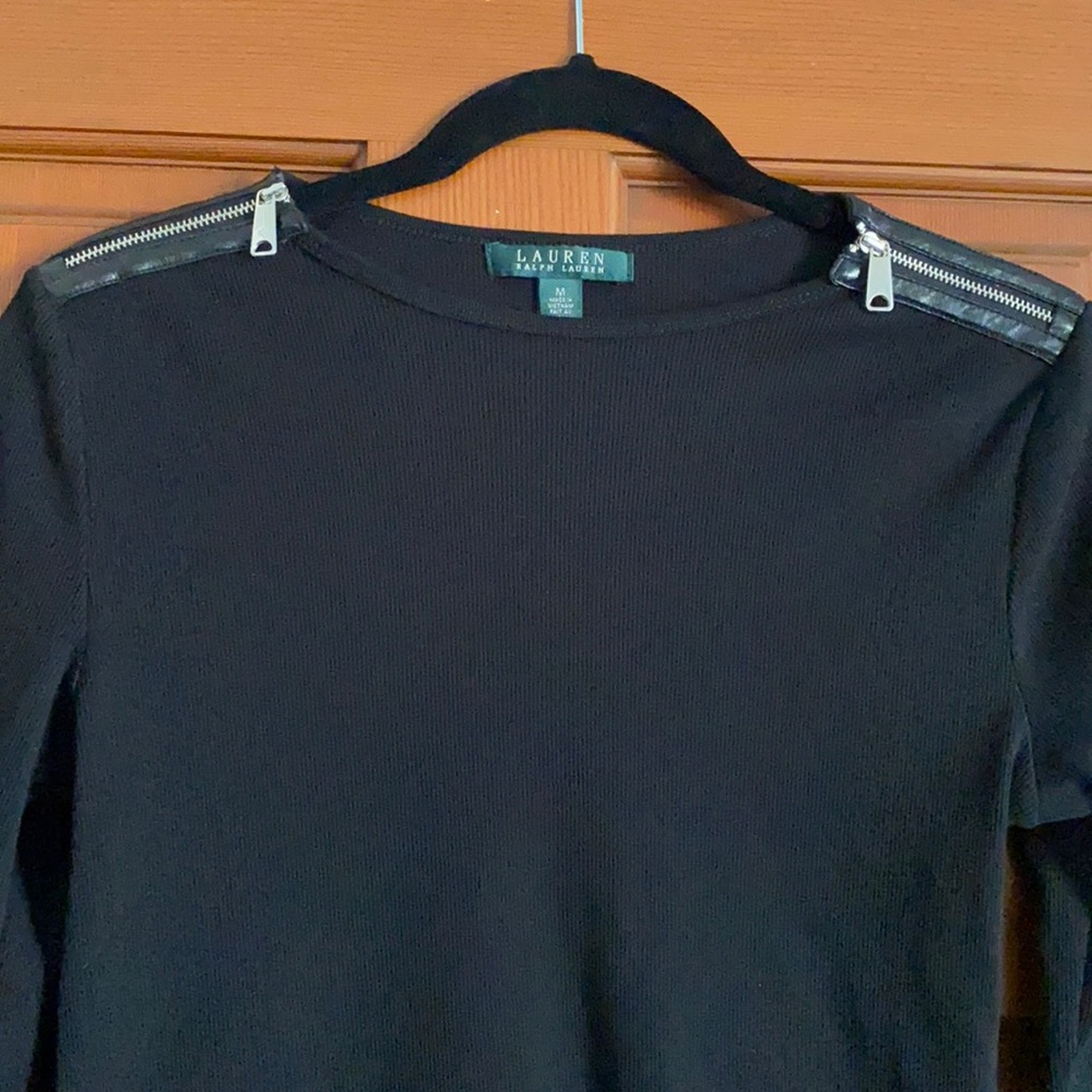 Lauren Ralph Lauren black 100% cotton shirt Size M